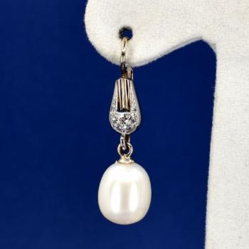 Blozlat nunice s perlami a diamanty