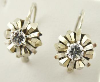 Náušnice z bílého zlata s diamanty - 0,30 ct Náušnice z bílého zlata s diamanty - 0,30 ct