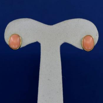 Zlaté náušnice s korály Zlaté náušnice s korály